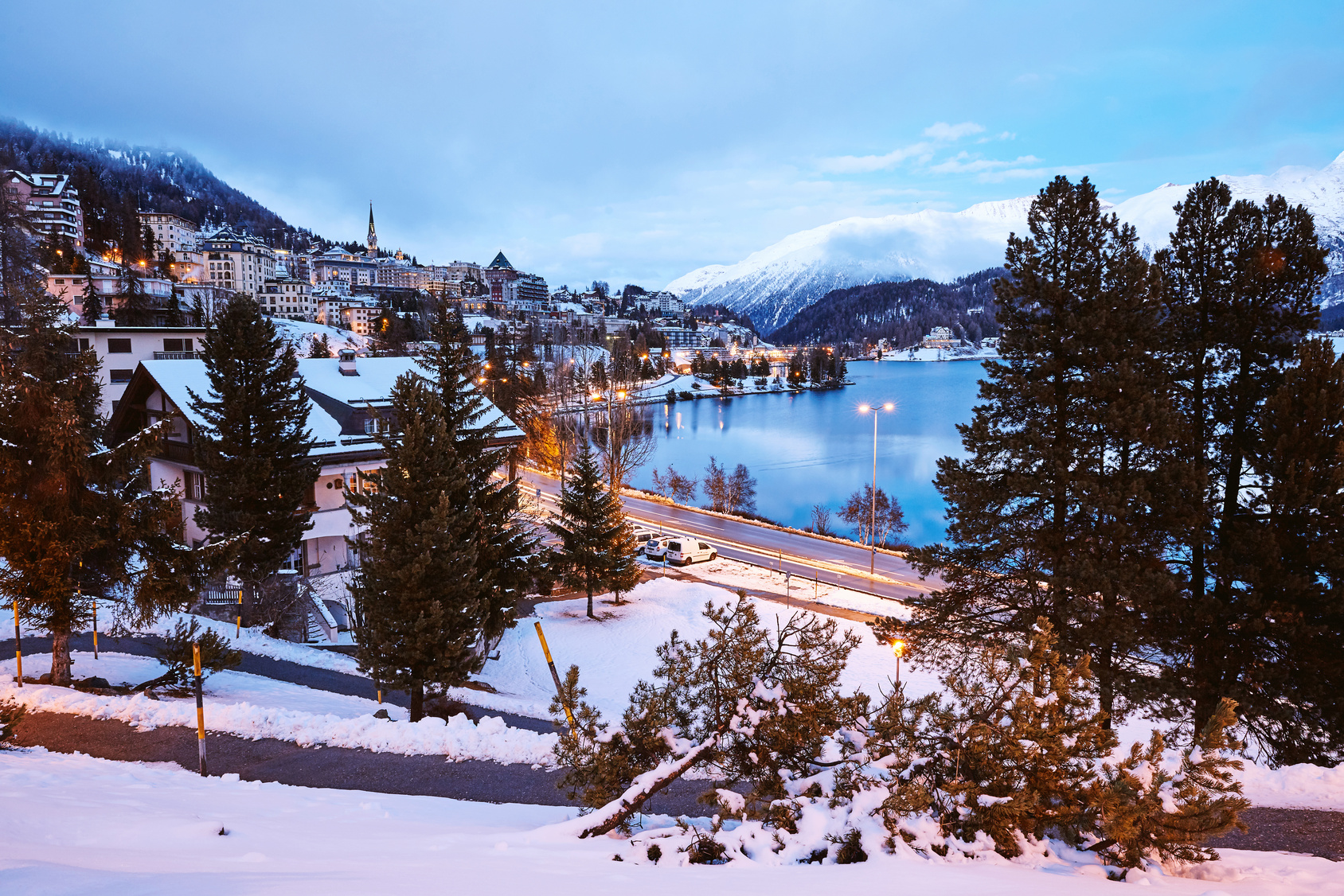 St. Moritz in winter